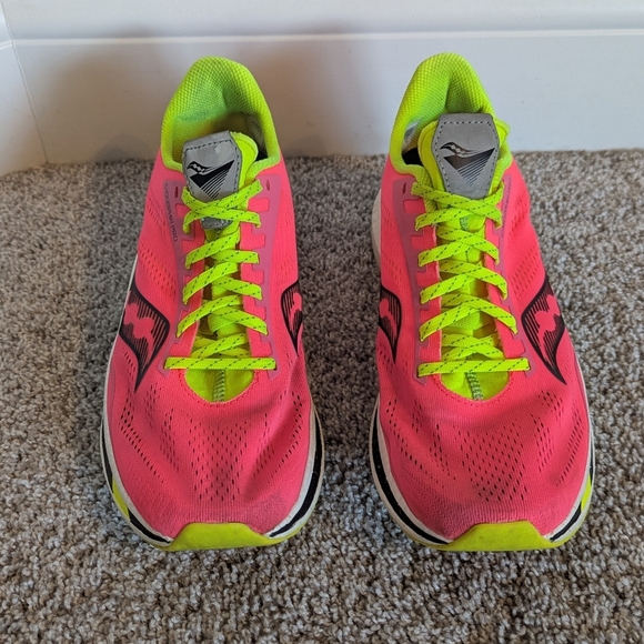 Saucony Endorphin Pro ViZi Pink Running Shoes sz 10 - Picture 2 of 8